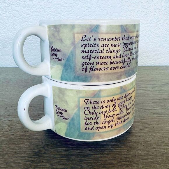 Chicken Soup for the Soul Soup Bowl Mugs Set - Picture 1 of 4